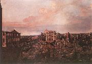 BELLOTTO, Bernardo Dresden, the Ruins of the Pirnaische Vorstadt painting